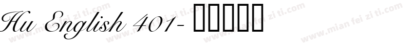 Hu English 401字体转换